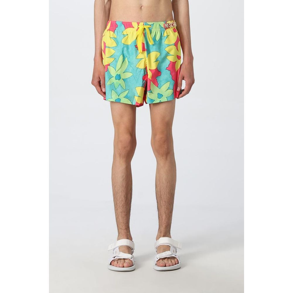 Moschino Multicolor Polyester Swim Shorts